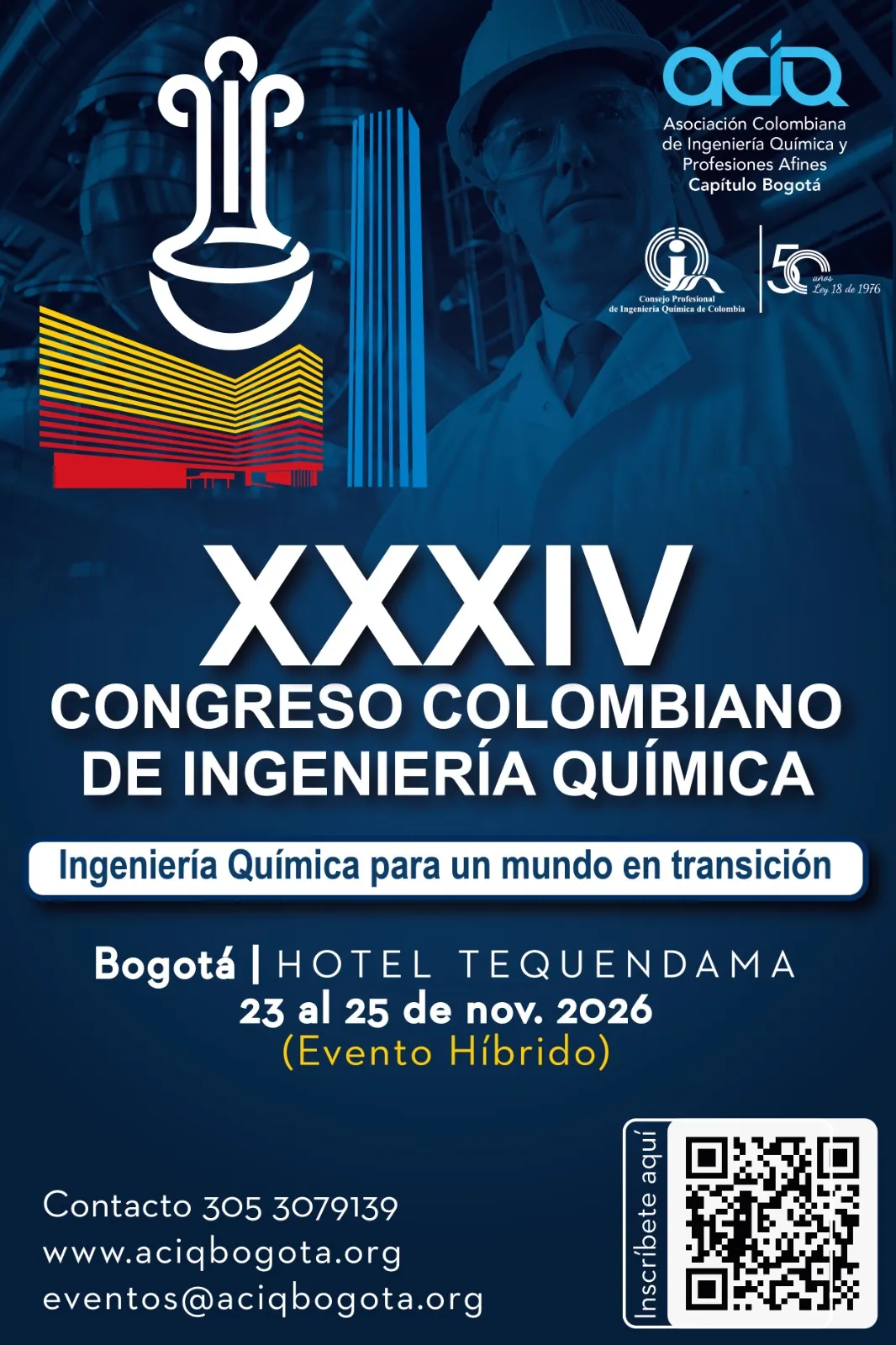 XXXIV Congreso Colombiano de Ingeniería Química: Ingeniería Química para un mundo en transición