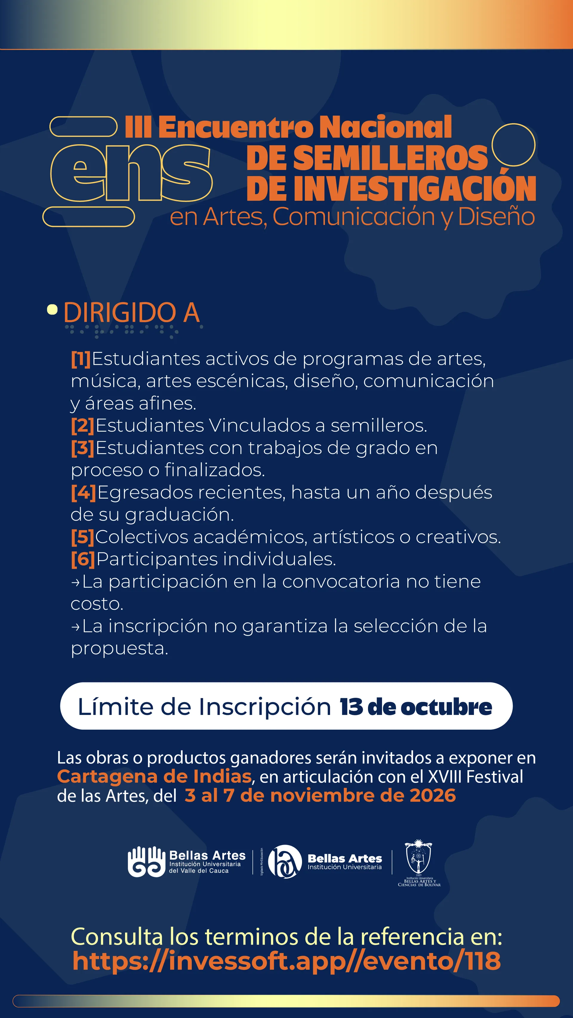 III Encuentro Nacional de semilleros de investigación en Arte, Comunicación y Diseño